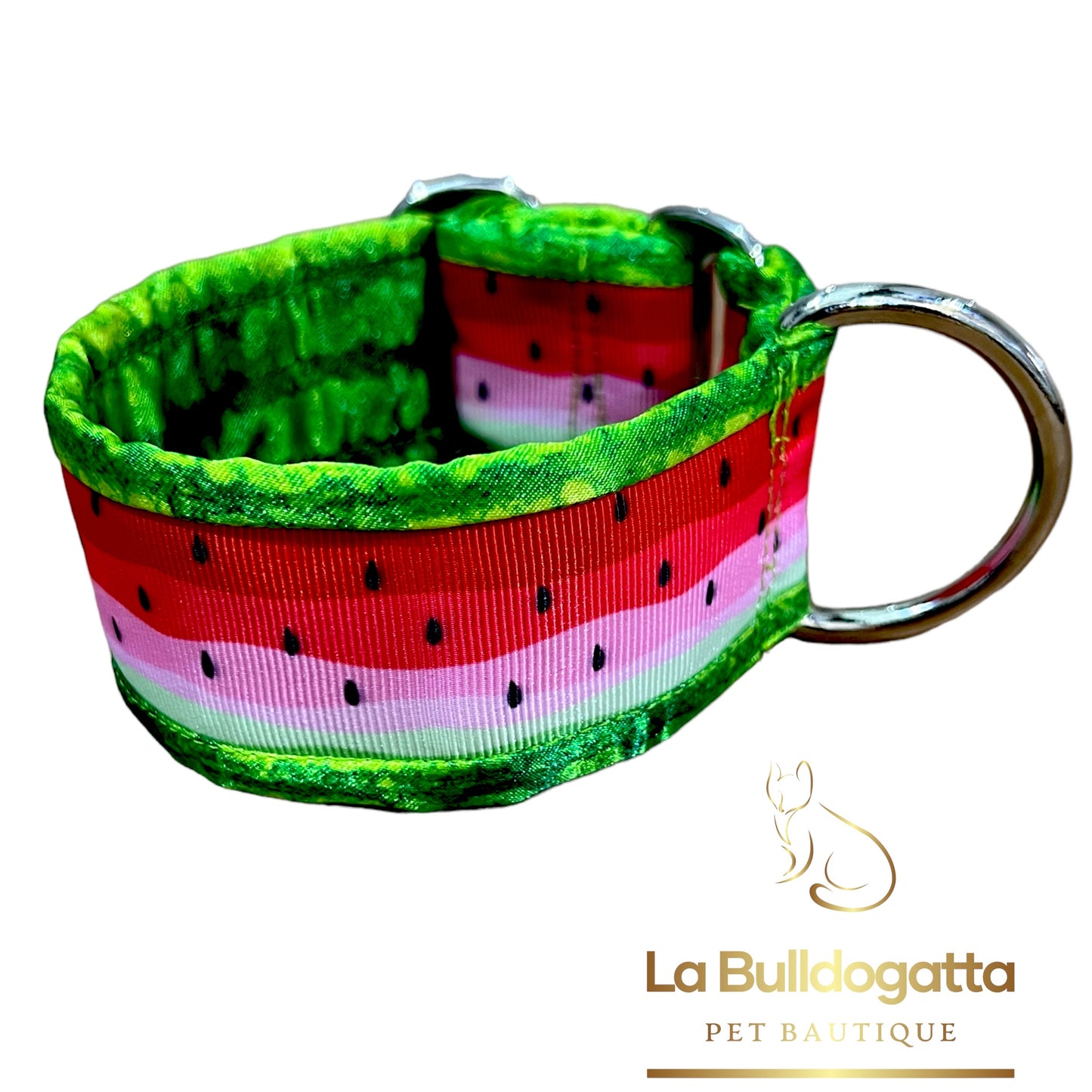 Adjustable collar 40 mm WATERMELON SMALL ITALIAN GREYHOUND